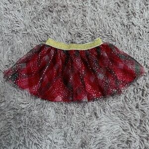 Holiday Time Baby Girl Red Plaid Tutu Skirt